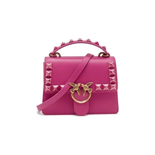 Pinko Skórzana torebka na ramię LOVE ONE TOP HANDLE MINI LIGHT Pinko One Size wyprzedaż Gomez Fashion Store