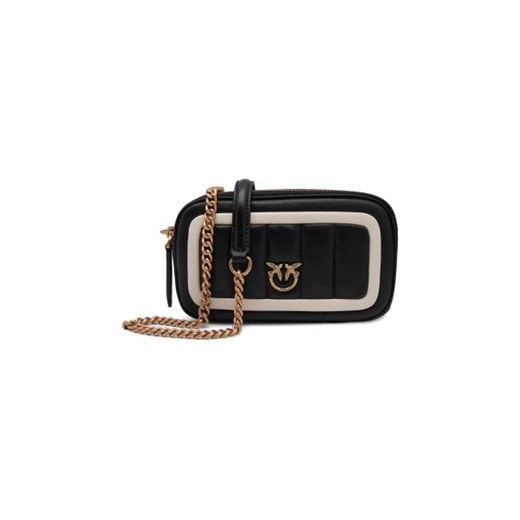 Pinko Skórzana torebka na ramię CAMERA CASE Pinko One Size okazja Gomez Fashion Store