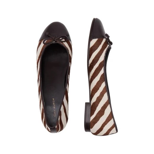 TORY BURCH Skórzane baleriny cap-toe Tory Burch 40 okazyjna cena Gomez Fashion Store