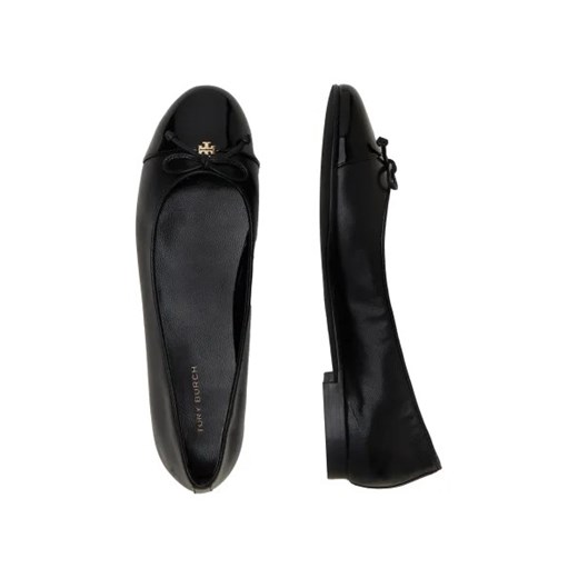 Balerinki Tory Burch bez zapięcia skórzane 