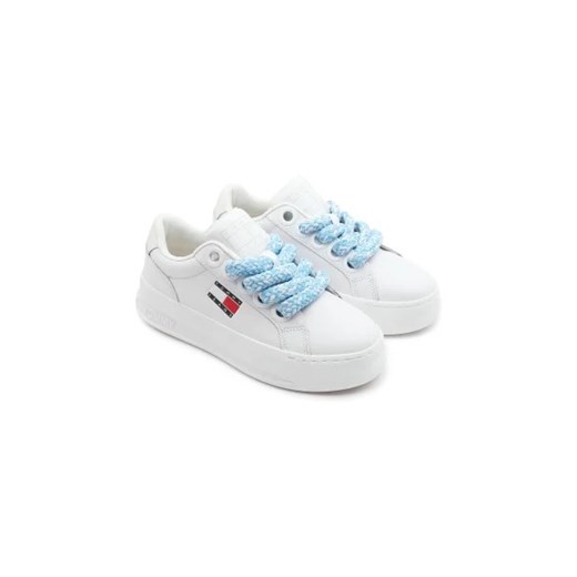 Tommy Jeans Skórzane trampki CITY FLATFORM Tommy Jeans 36 promocja Gomez Fashion Store