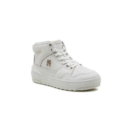 Tommy Hilfiger Skórzane sneakersy TH BASKET SNEAKER HI Tommy Hilfiger 37 wyprzedaż Gomez Fashion Store