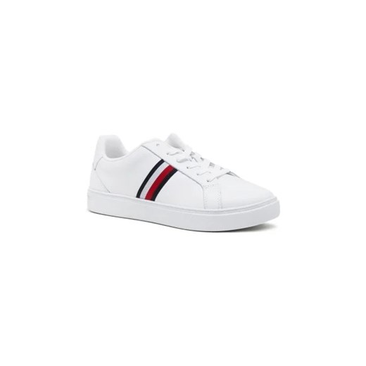 Tommy Hilfiger Skórzane sneakersy ESSENTIAL COURT sTRIPES ze sklepu Gomez Fashion Store w kategorii Buty sportowe damskie - zdjęcie 173106361