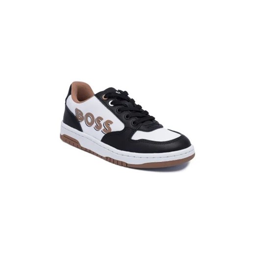 BOSS Kidswear Sneakersy | z dodatkiem skóry ze sklepu Gomez Fashion Store w kategorii Buty sportowe dziecięce - zdjęcie 173107213