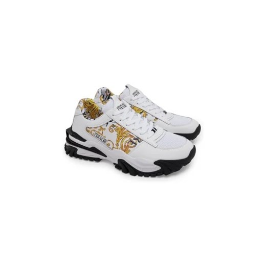 Buty sportowe męskie Versace Jeans ze skóry 