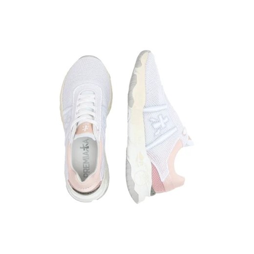 Buty sportowe damskie Premiata białe tkaninowe sznurowane