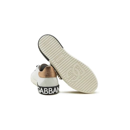 Dolce & Gabbana Skórzane trampki Dolce & Gabbana 39 wyprzedaż Gomez Fashion Store