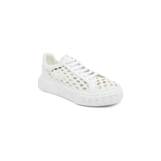Casadei Skórzane sneakersy Bianco ze sklepu Gomez Fashion Store w kategorii Buty sportowe damskie - zdjęcie 173111244