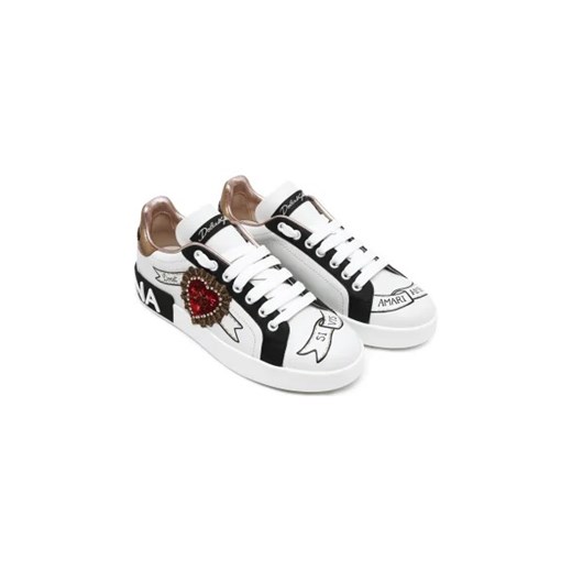 Dolce & Gabbana Skórzane trampki Dolce & Gabbana 36 promocja Gomez Fashion Store