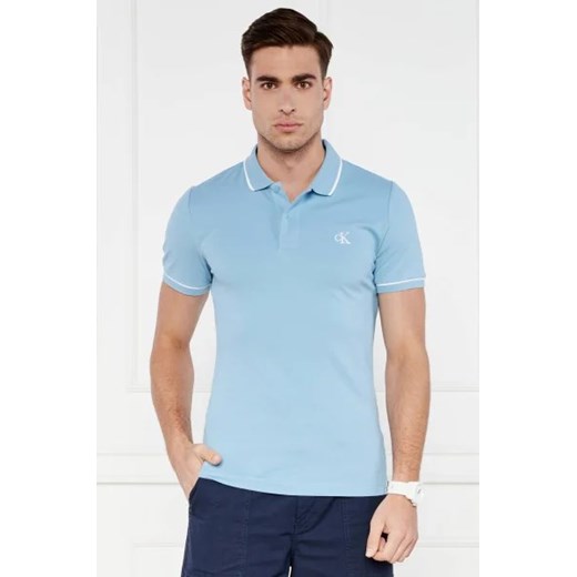 CALVIN KLEIN JEANS Polo | Slim Fit | pique ze sklepu Gomez Fashion Store w kategorii T-shirty męskie - zdjęcie 173114813