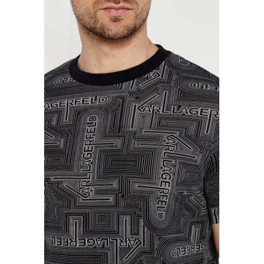 T-shirt męski Karl Lagerfeld bawełniany z nadrukami z krótkim rękawem