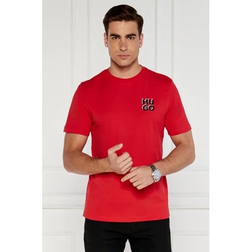 HUGO T-shirt | Regular Fit ze sklepu Gomez Fashion Store w kategorii T-shirty męskie - zdjęcie 173115131
