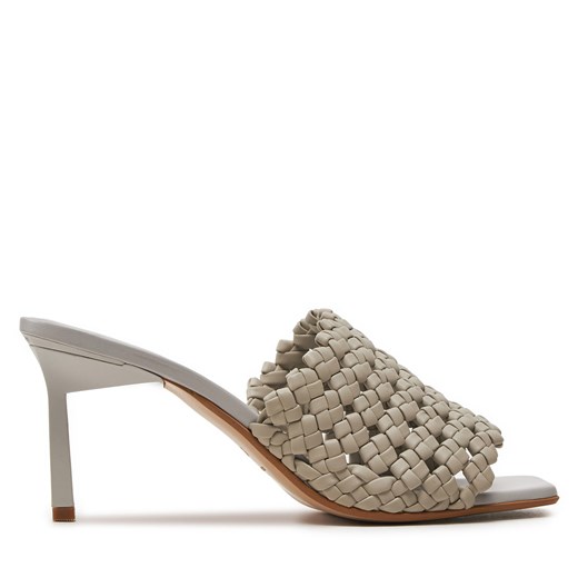 Klapki Calvin Klein Heel Mule Sandal 70 Latt HW0HW02144 Beżowy Calvin Klein 38 eobuwie.pl