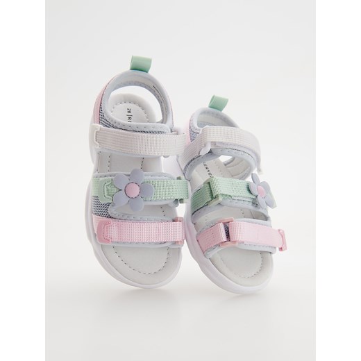 Reserved - Kolorowe sandały na rzepy - wielobarwny ze sklepu Reserved w kategorii Sandały dziecięce - zdjęcie 173117013