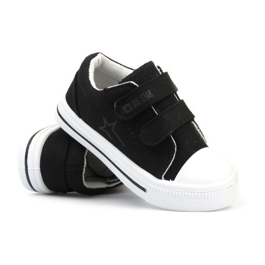 Trampki dziecięce, buty sportowe na rzep - Big Star NN374111, czarne ze sklepu ulubioneobuwie w kategorii Trampki dziecięce - zdjęcie 173119033