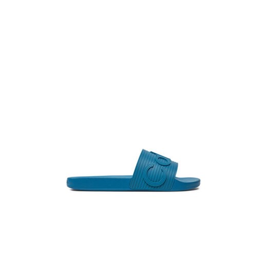 Calvin Klein Klapki Pool Slide HM0HM01519 Niebieski ze sklepu MODIVO w kategorii Klapki męskie - zdjęcie 173119930