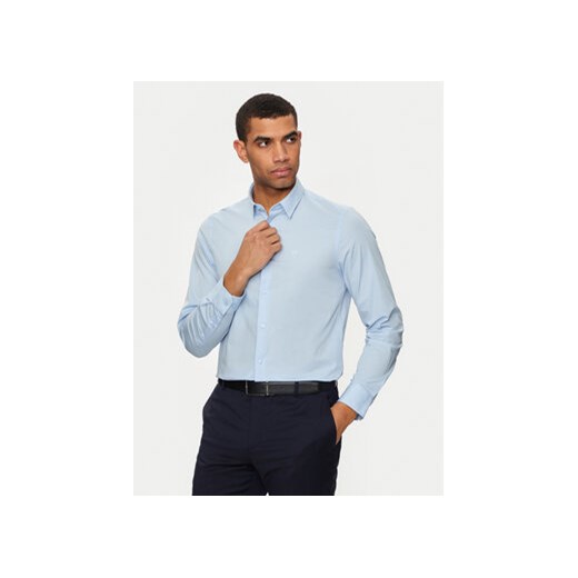 Calvin Klein Koszula K10K110856 Niebieski Slim Fit ze sklepu MODIVO w kategorii Koszule męskie - zdjęcie 173120164