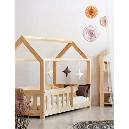 Drewniane łóżko dziecięce domek - Rikko Elior One Size Edinos.pl