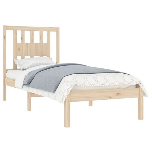 Pojedyncze naturalne łóżko sosnowe 90x200 - Basel 3X Elior One Size okazja Edinos.pl