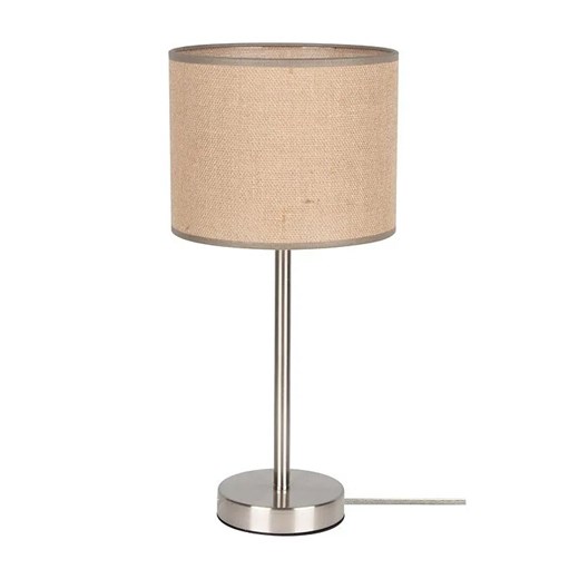 Beżowa lampka nocna stołowa z abażurem - A101-Fixa Lumes One Size Edinos.pl