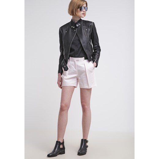 MICHAEL Michael Kors MOTO Kurtka skórzana black/silver zalando podszewka