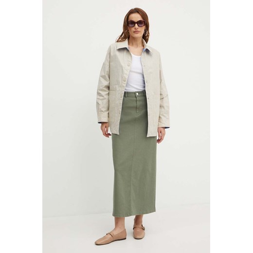 MAX&Co. kurtka dwustronna damska kolor niebieski przejściowa oversize 38 ANSWEAR.com