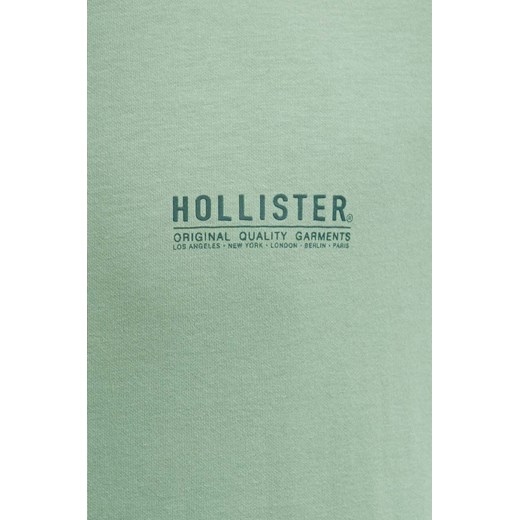 Hollister Co. t-shirt męski kolor zielony z nadrukiem Hollister Co. XS ANSWEAR.com