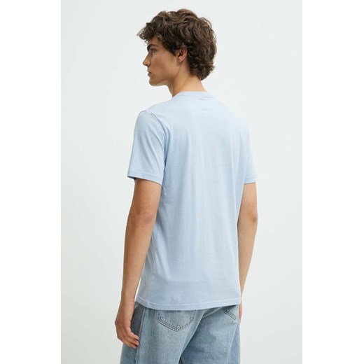 Hollister Co. t-shirt bawełniany męski kolor niebieski gładki KI324-4089 Hollister Co. M ANSWEAR.com