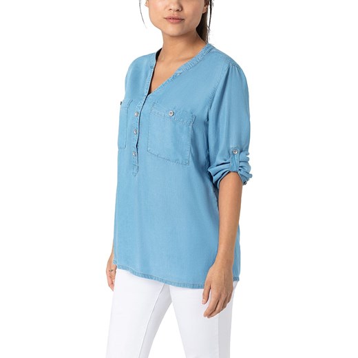Timezone Bluzka dżinsowa w kolorze błękitnym ze sklepu Limango Polska w kategorii Bluzki damskie - zdjęcie 173124333