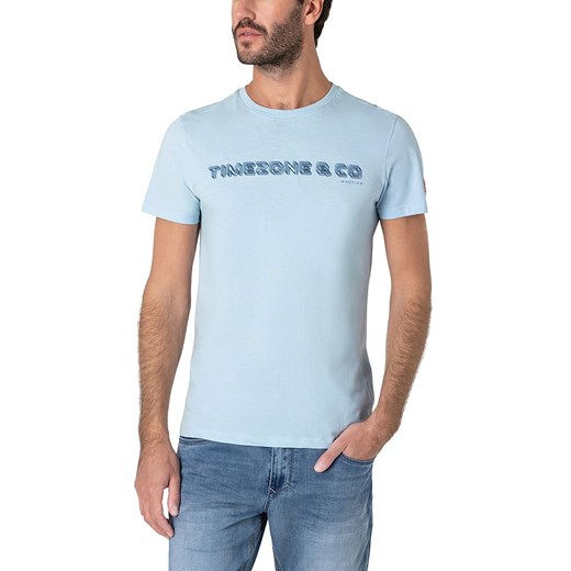 Timezone Koszulka w kolorze błękitnym ze sklepu Limango Polska w kategorii T-shirty męskie - zdjęcie 173124483