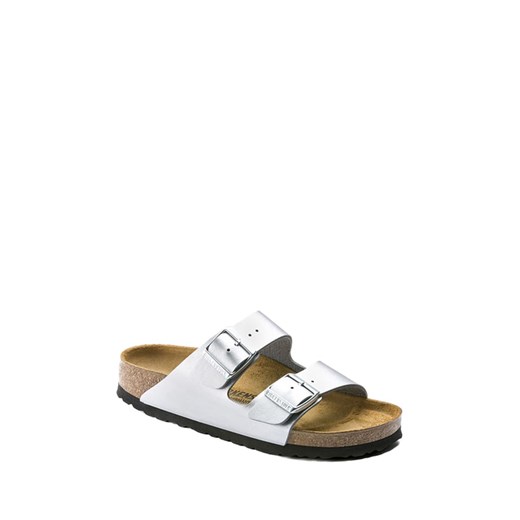 Birkenstock Klapki w kolorze srebrnym ze sklepu Limango Polska w kategorii Klapki damskie - zdjęcie 173125311