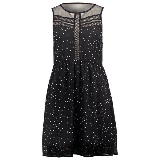 Even&Odd Sukienka letnia black/white zalando  abstrakcyjne wzory