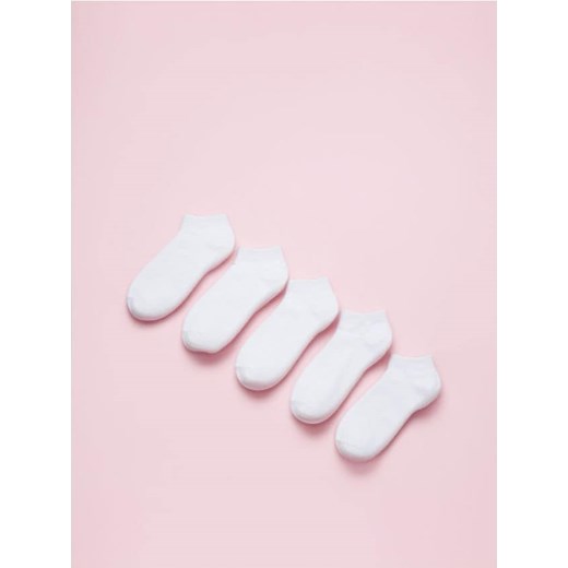 Sinsay - Skarpetki BASIC 5 pack - biały Sinsay 39/42 Sinsay