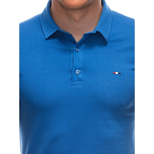 Koszulka męska Polo bez nadruku 1940S - niebieska Edoti 3XL Edoti