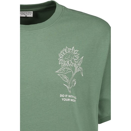 Stitch &amp; Soul Koszulka w kolorze zielonym S promocja Limango Polska