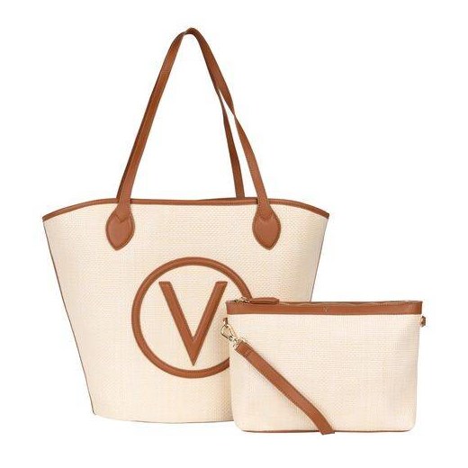 VALENTINO Covent torebka naturalna/brąz ze sklepu ulubioneobuwie w kategorii Torby Shopper bag - zdjęcie 173131134