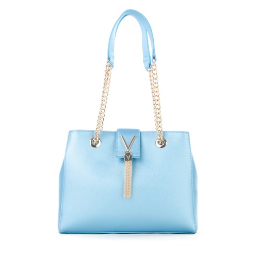 Torebka Valentino Divina Sa VBS1IJ06, metaliczny błękit ze sklepu ulubioneobuwie w kategorii Torby Shopper bag - zdjęcie 173131192