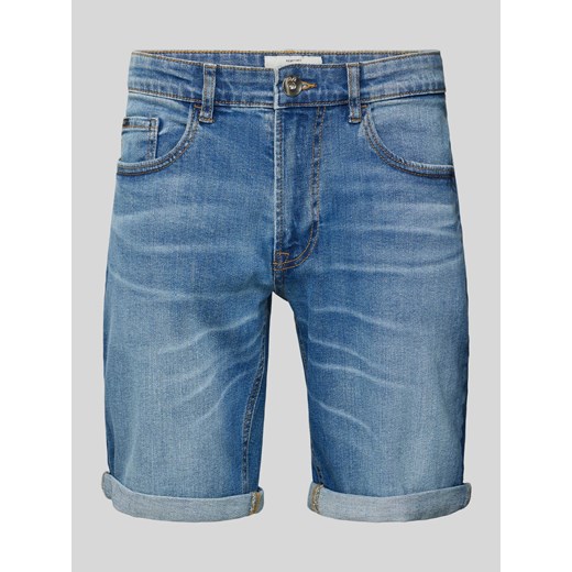 Szorty jeansowe o kroju regular fit z przetarciami model ‘PORTO’ ze sklepu Peek&Cloppenburg  w kategorii Spodenki męskie - zdjęcie 173134243