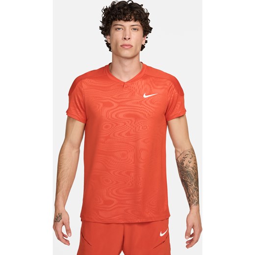 Męska koszulka do tenisa Dri-FIT NikeCourt Slam - Pomarańczowy ze sklepu Nike poland w kategorii T-shirty męskie - zdjęcie 173134632