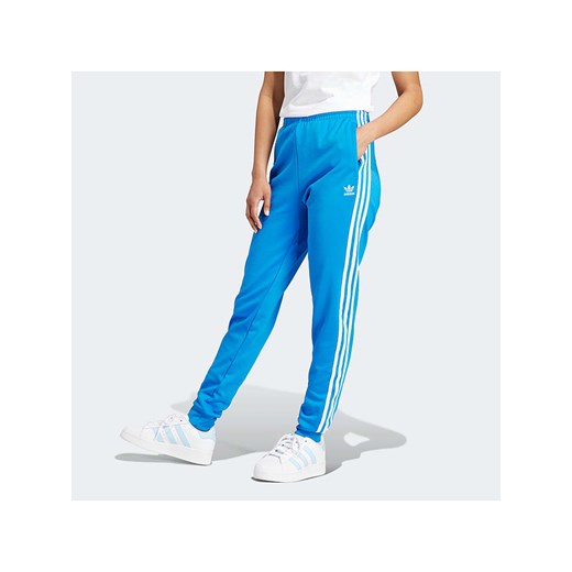 adidas Spodnie dresowe w kolorze niebieskim ze sklepu Limango Polska w kategorii Spodnie damskie - zdjęcie 173135613