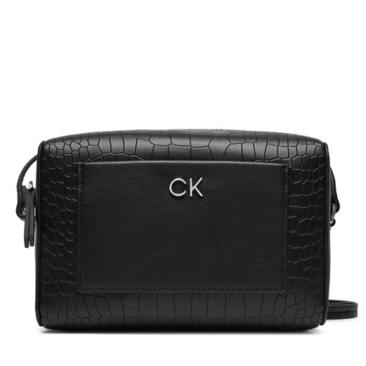 Torebka Calvin Klein Ck Daily Camera Bag_Croco K60K612140 Czarny ze sklepu eobuwie.pl w kategorii Listonoszki - zdjęcie 173137673