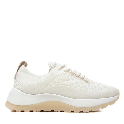 Sneakersy Calvin Klein Runner Lace Up Pearl Mix M HW0HW02079 Biały ze sklepu eobuwie.pl w kategorii Buty sportowe damskie - zdjęcie 173137754