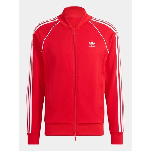 Bluza męska czerwona Adidas jesienna sportowa