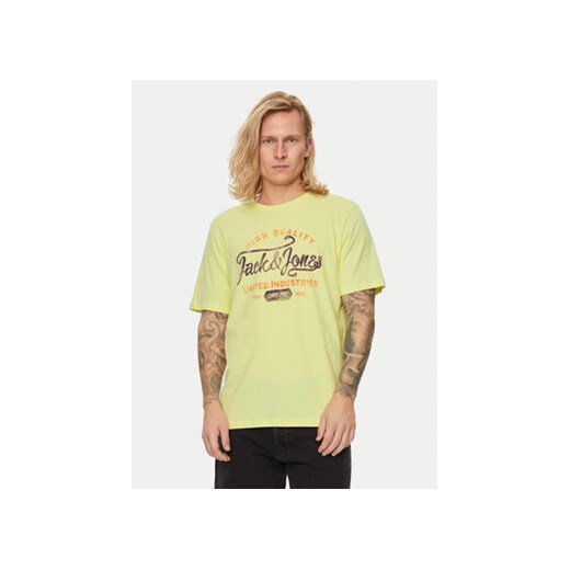 Jack&Jones T-Shirt Jprblulouie 12259674 Żółty Regular Fit ze sklepu MODIVO w kategorii T-shirty męskie - zdjęcie 173138430