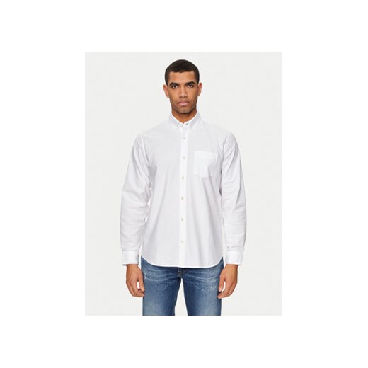 Gap Koszula 619568-02 Biały Standard Fit ze sklepu MODIVO w kategorii Koszule męskie - zdjęcie 173138442