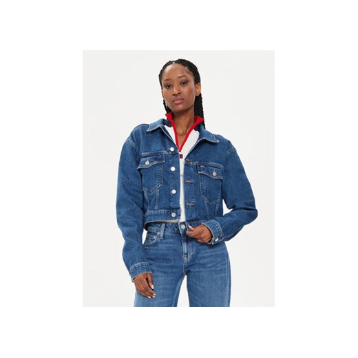 Tommy Jeans Kurtka jeansowa Claire DW0DW18207 Niebieski Regular Fit ze sklepu MODIVO w kategorii Kurtki damskie - zdjęcie 173138451