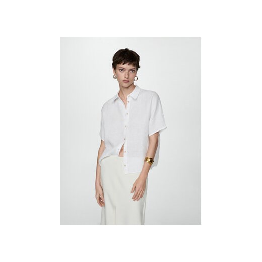 Mango Koszula Pai 77010203 Biały Regular Fit ze sklepu MODIVO w kategorii Koszule damskie - zdjęcie 173138503