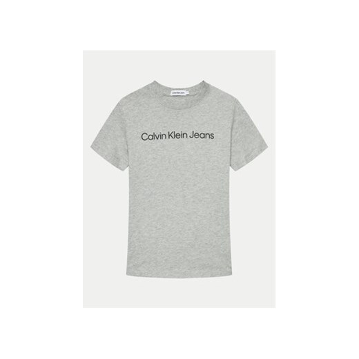 Calvin Klein Jeans T-Shirt IU0IU00599 M Szary Regular Fit ze sklepu MODIVO w kategorii T-shirty chłopięce - zdjęcie 173138531