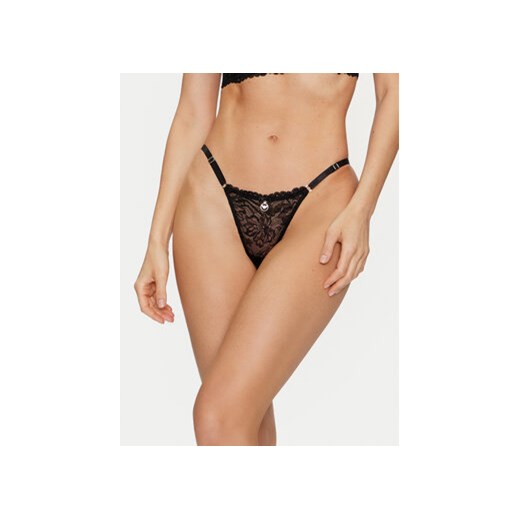 Emporio Armani Underwear Stringi 163826 4R206 00020 Czarny ze sklepu MODIVO w kategorii Majtki damskie - zdjęcie 173138603