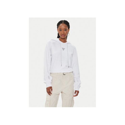 Guess Bluza W4GQ12 KBK32 Biały Regular Fit ze sklepu MODIVO w kategorii Bluzy damskie - zdjęcie 173138633
